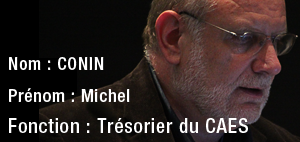 Michel Conin, trésorier du CAES